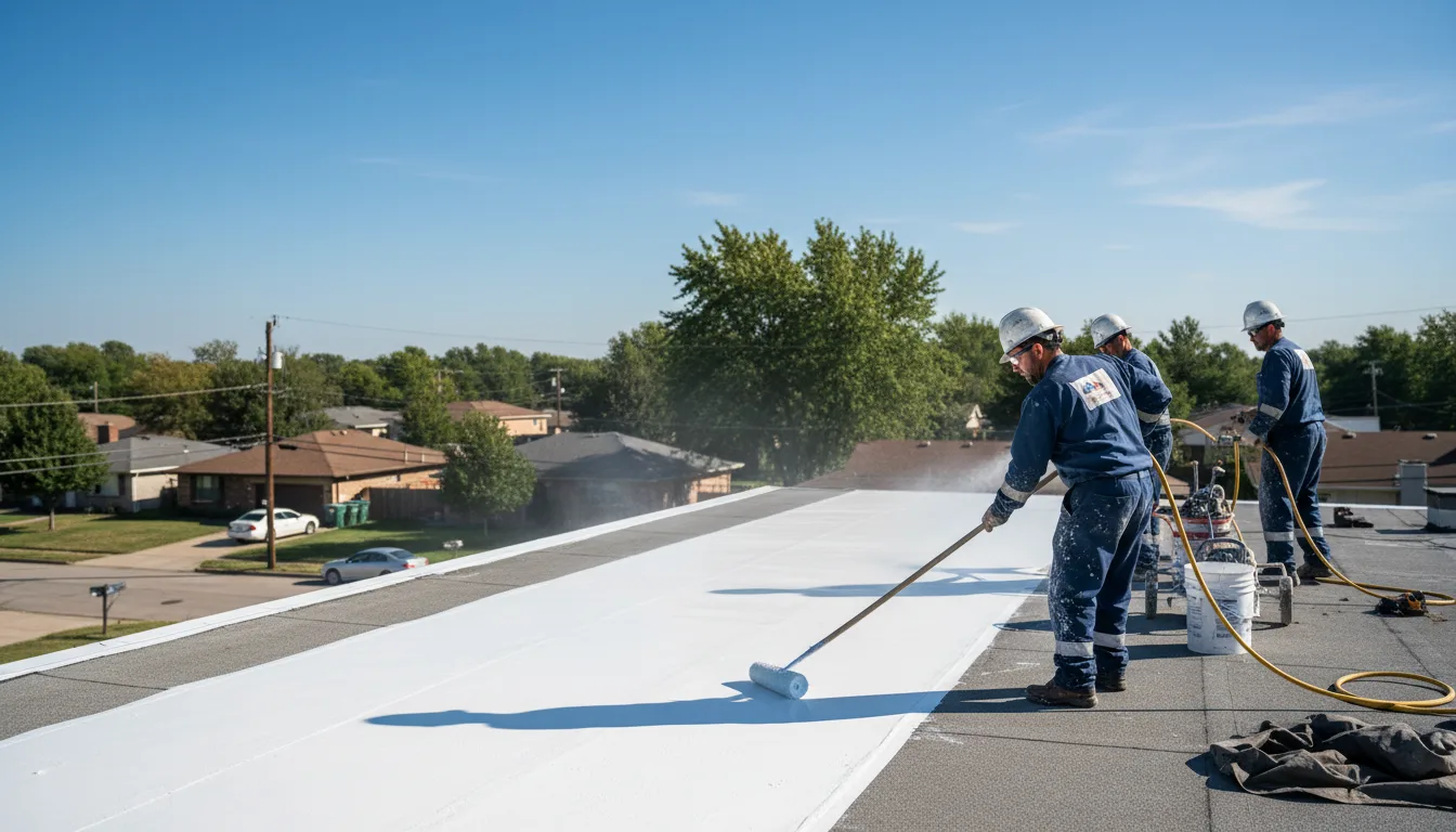 Commercial roof coating in Shiro, TX near me